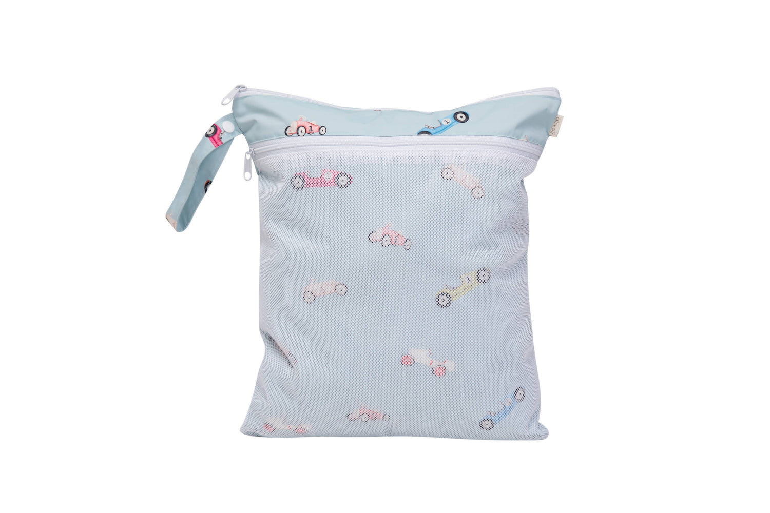 Retro Cars Dual-Compartment Wet/Dry Bag with Mesh Pocket Retro Cars