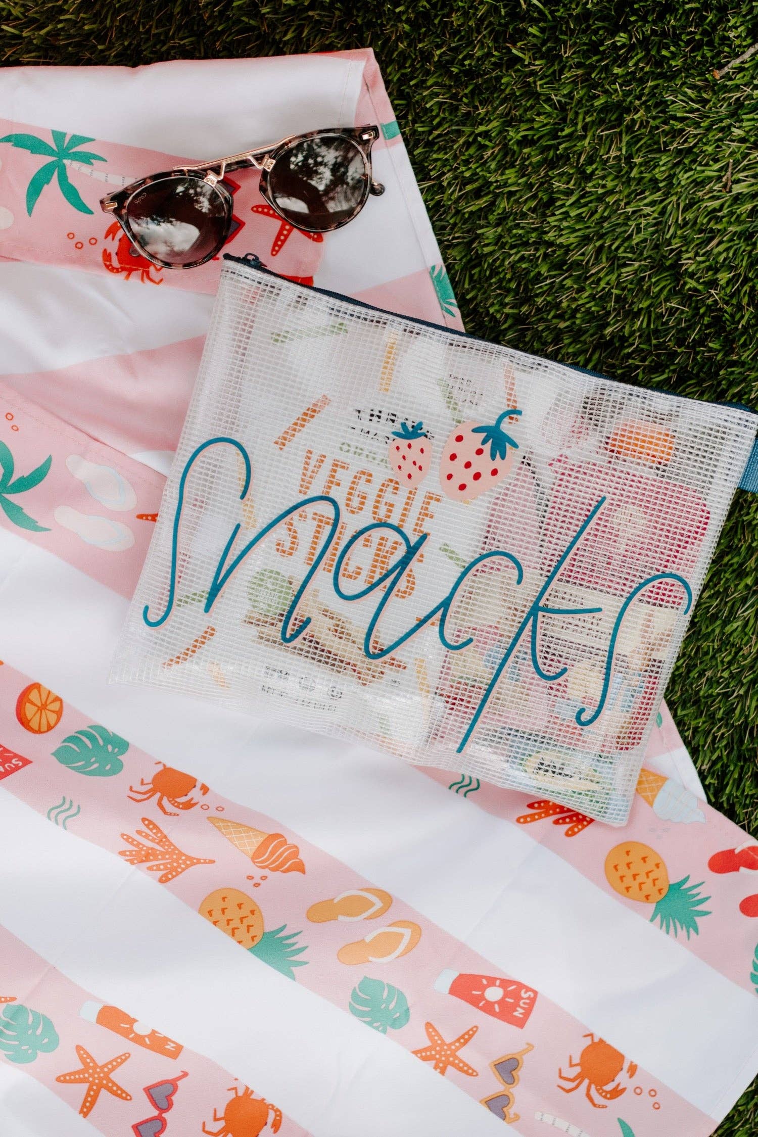 Strawberry Snacks Vinyl Organizer Pouch