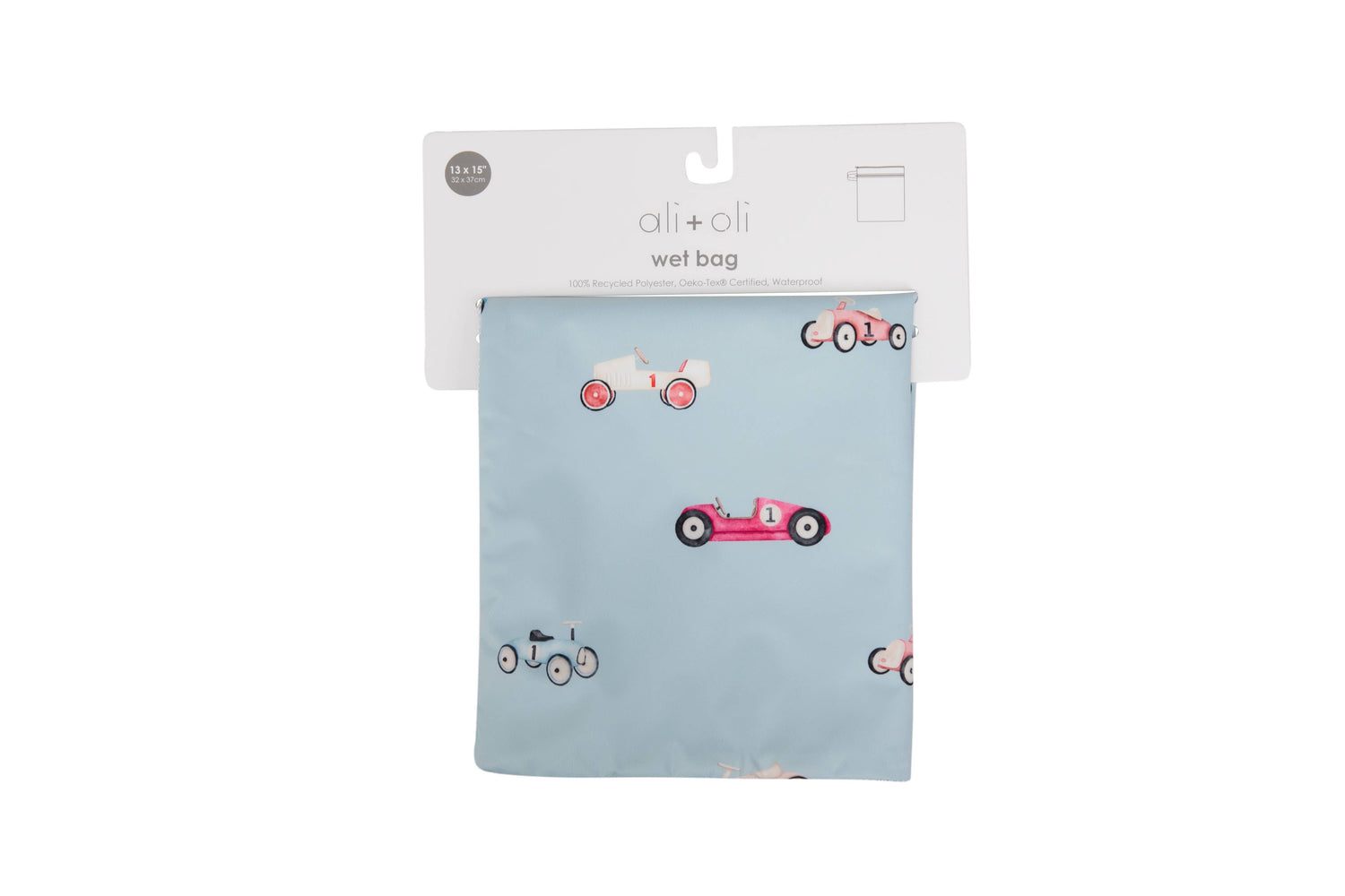 Retro Cars Dual-Compartment Wet/Dry Bag with Mesh Pocket Retro Cars