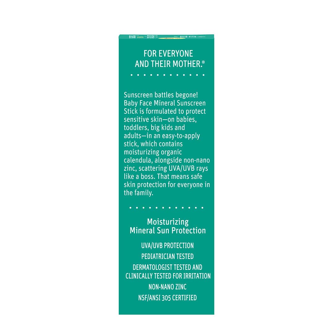 Baby Face Mineral Sunscreen Face Stick SPF 40