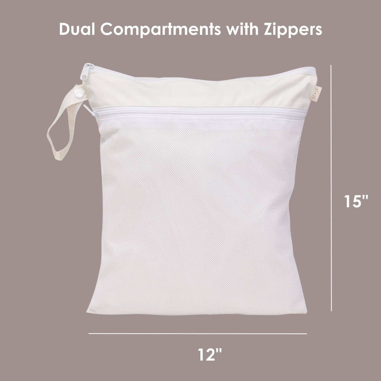 Sand Dual-Compartment Wet/Dry Bag with Mesh Pocket