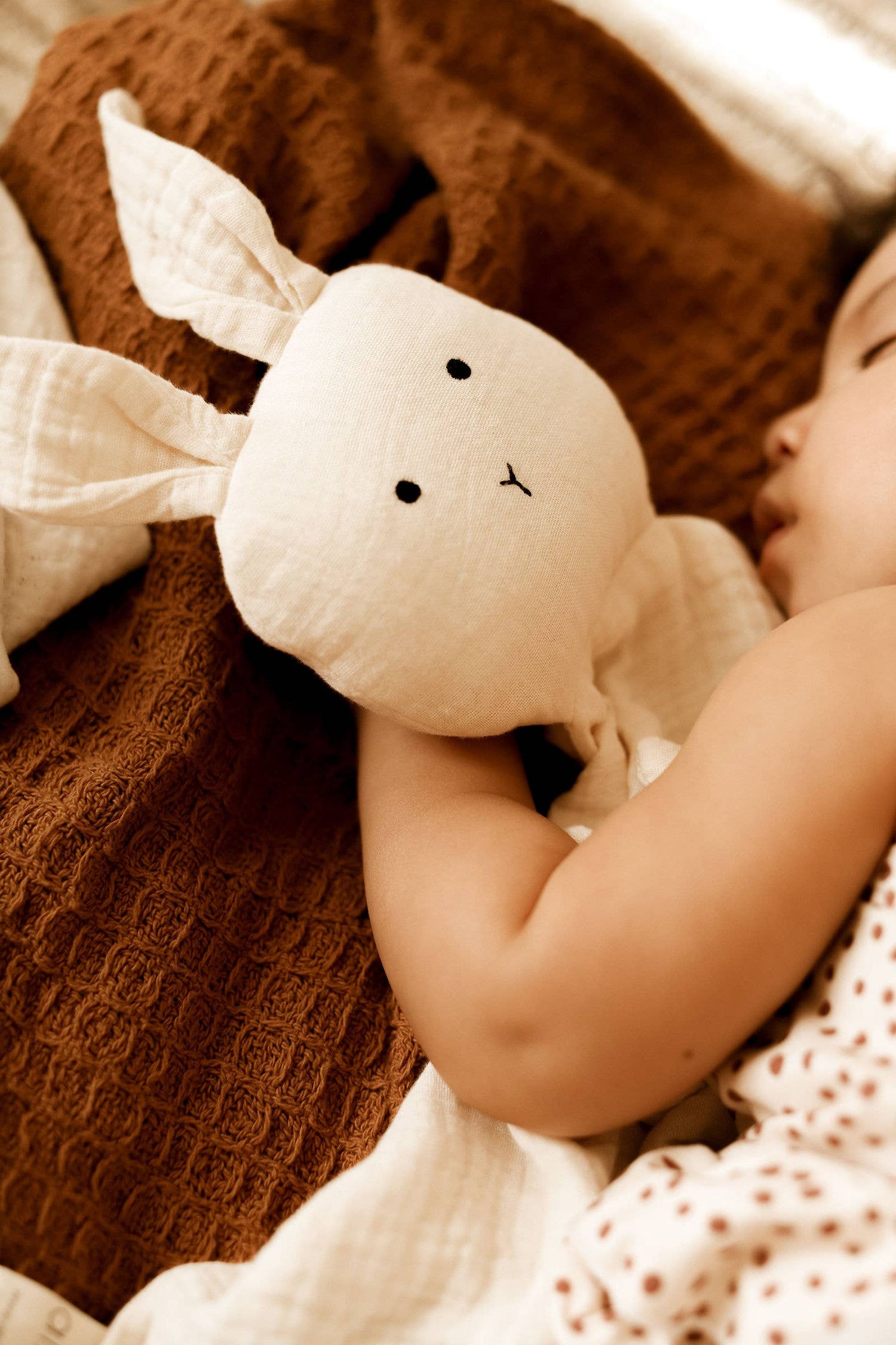 Bunny Cuddle Muslin Security Blanket