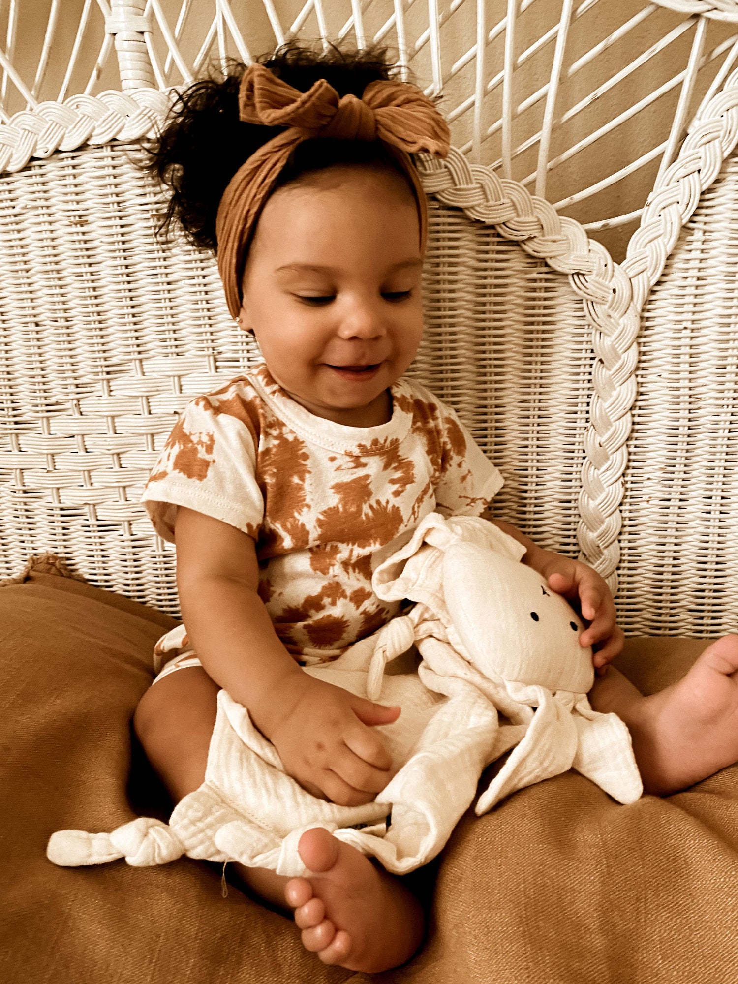 Bunny Cuddle Muslin Security Blanket
