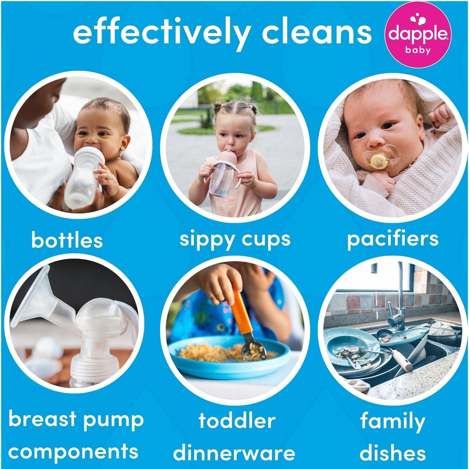 Dapple Baby On the Go Dish Soap 3 oz. Travel Size (Pack of 2)
