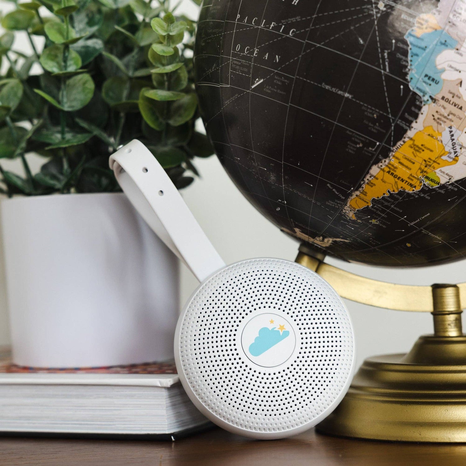 Hushh®+ Travel Sound Machine with Wireless Speaker and Night Light