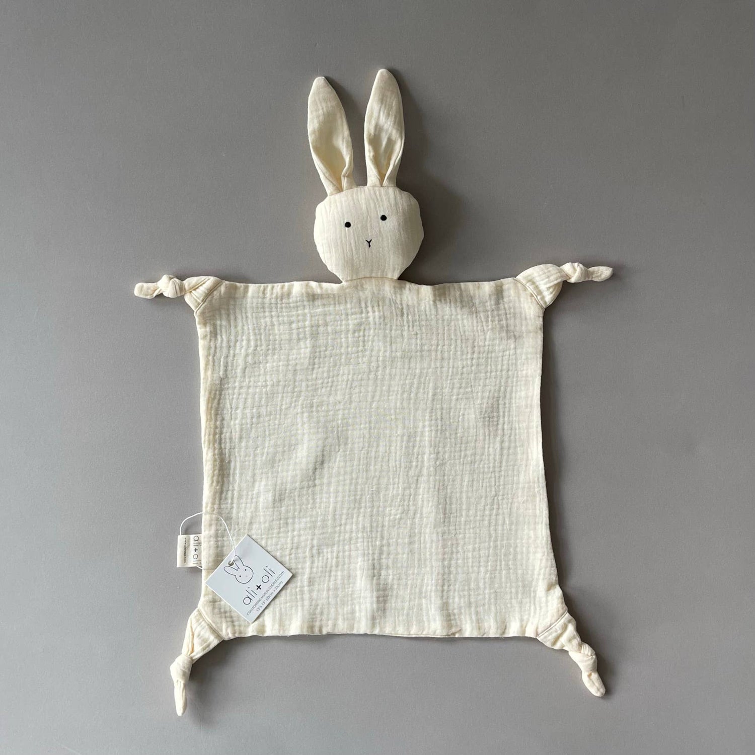 Bunny Cuddle Muslin Security Blanket