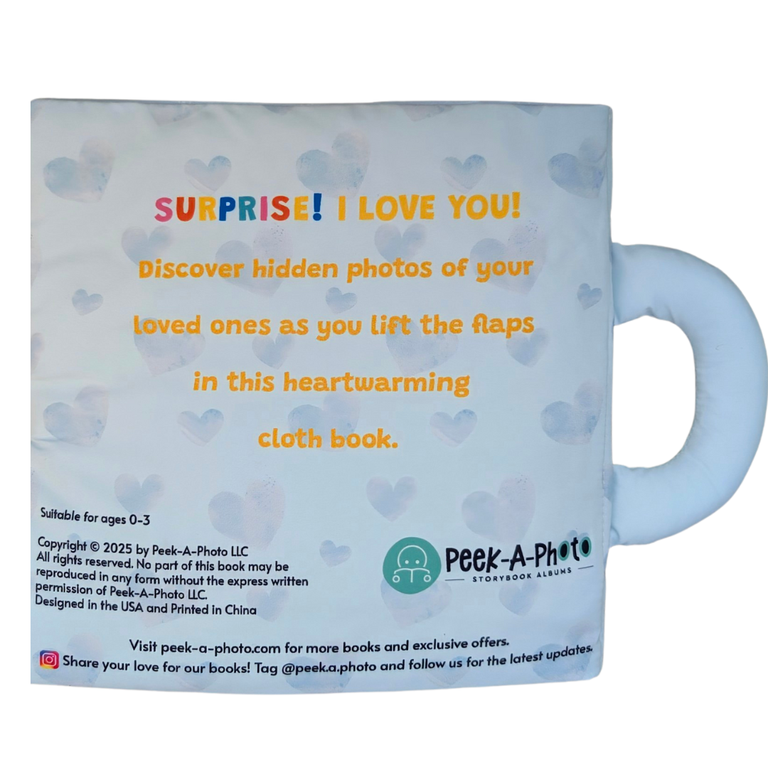 Peek-A-Photo - I Love You!  Cloth Photo Book