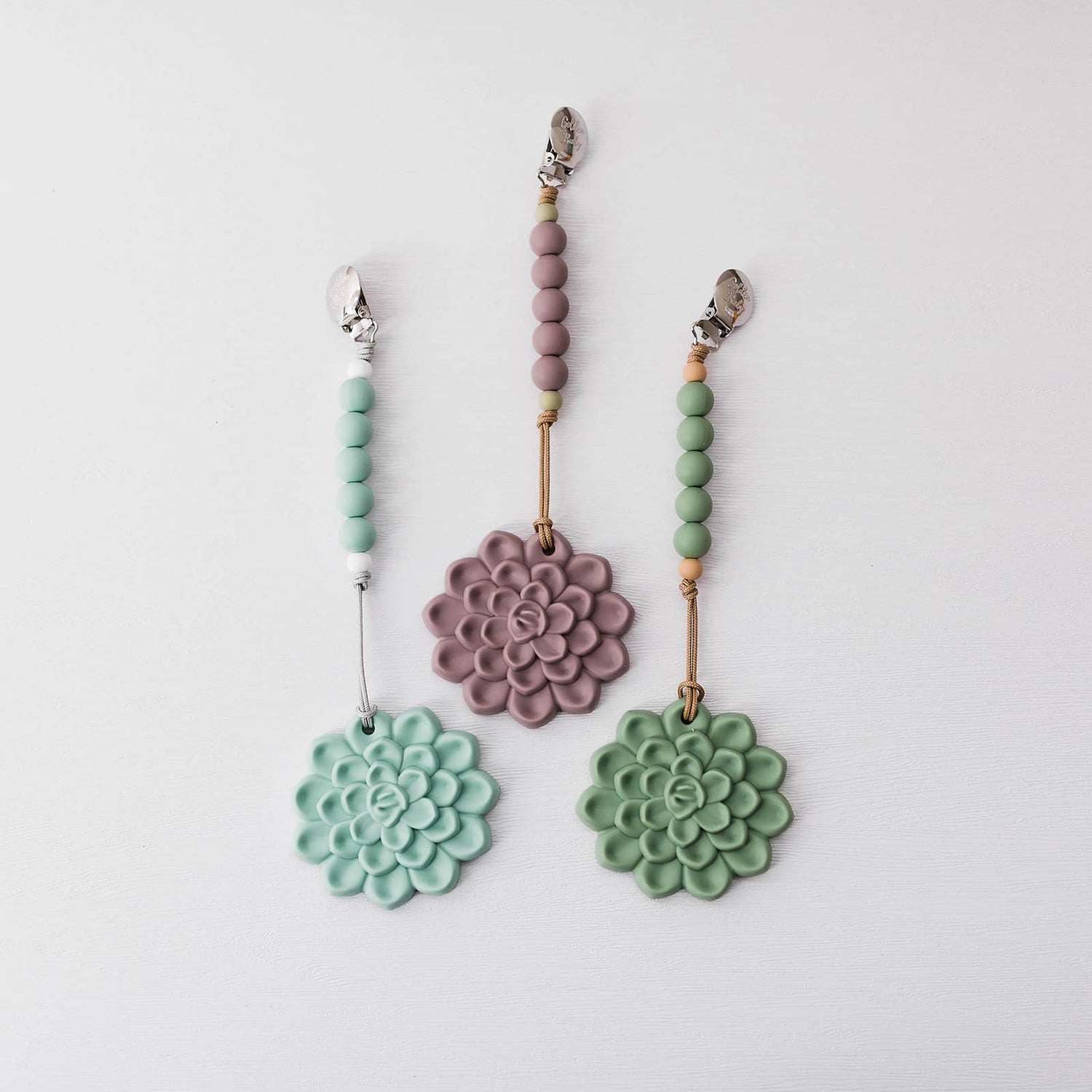 Succulent Teether & Clip Set