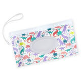 Take & Travel™ Pouch Reusable Wipes Cases Lilac Dino