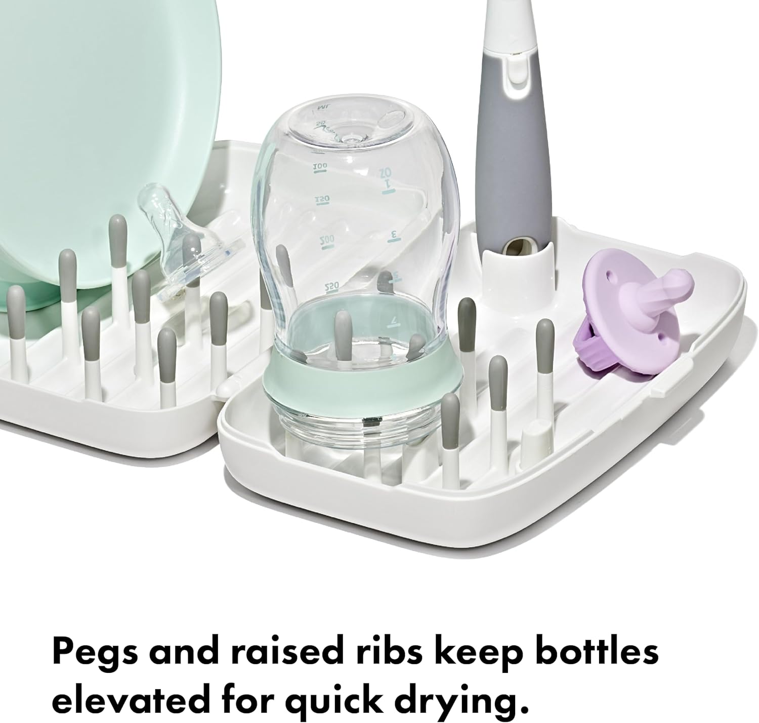 OXO Tot Travel Size Drying Rack with Bottle Brush
